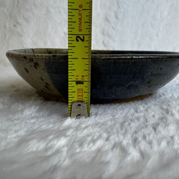Artisan Studio Pottery Stoneware Bowl Signed Handcrafted Bowl Earthy Glaze 87' - Picture 7 of 8